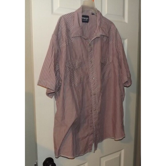 Wrangler Other - Wrangler Mens Vintage Button Down Pinstriped Button Down Western Cowboy XXL